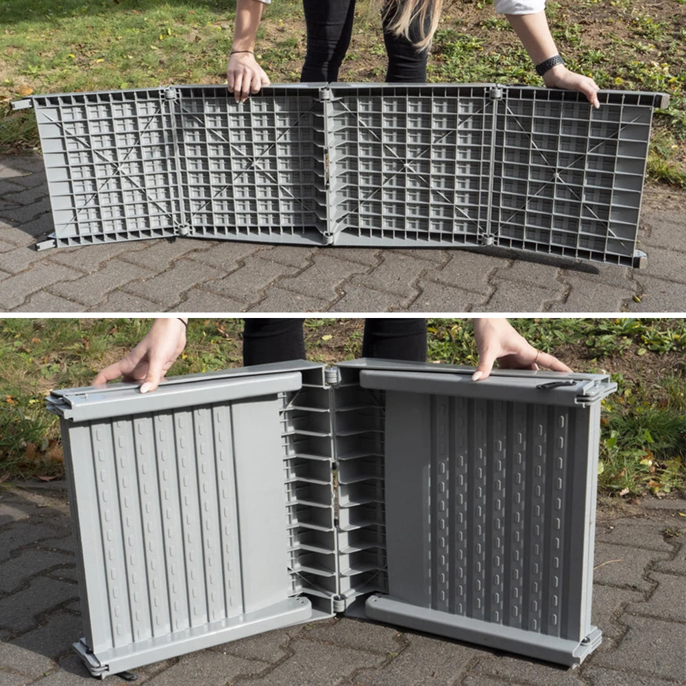 Folding Dog SUV & Truck Ramp 59" x 15.8" Foldable Car Ramp for Dogs Non-Slip Rug Surface for Medium & Large Dogs Get Into A Car