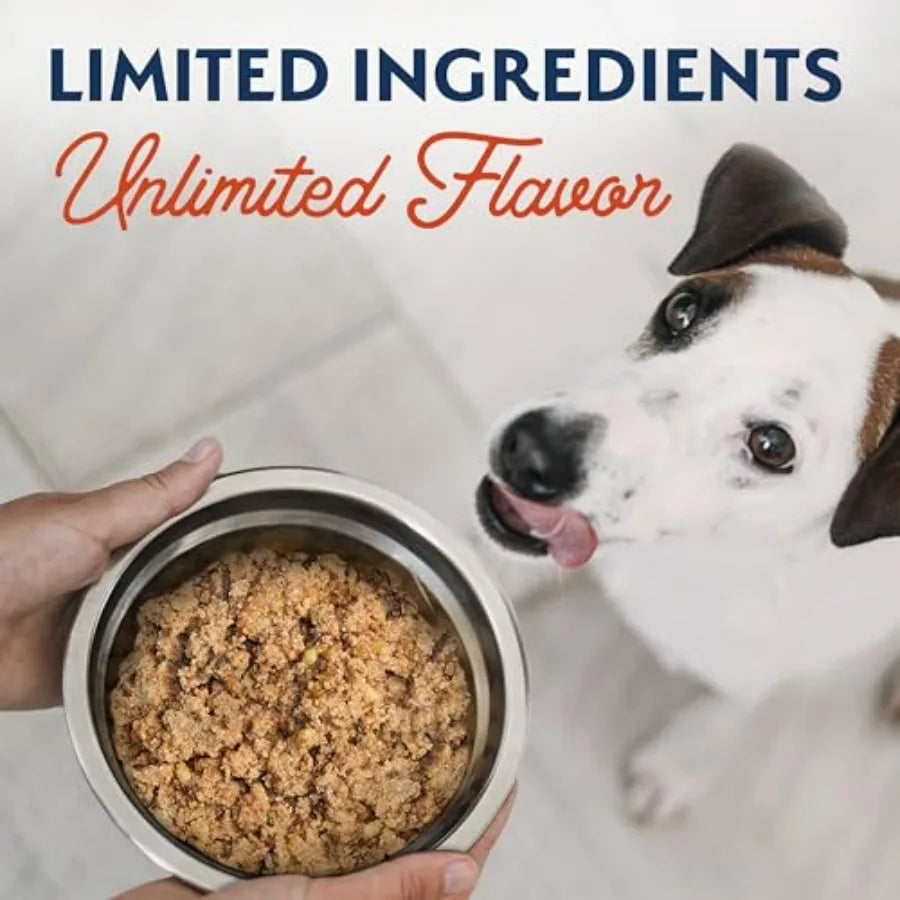 Limited Ingredient Grain-Free Wet Canned Dog Food - Rich Animal Protein Source - Balanced Nutrition - Soy-Free,