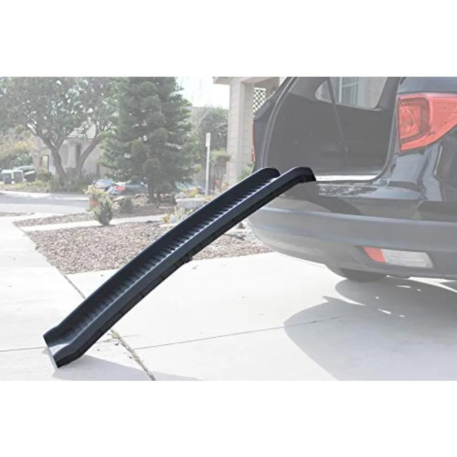 61" Folding Pet Ramp Portable Dog Ramp for Cars SUVs Beds and Couches Lightweight PP Construction Textured Surface Optional Car