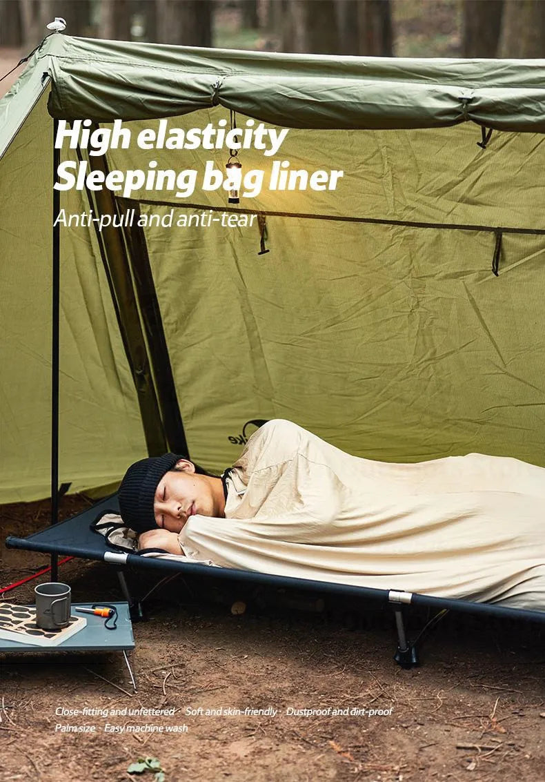Outdoor Camping Sleeping Bag Liner High Elasticity Portable Ultralight Travel Sheet Mummy Portable Sleeping Bag Liner