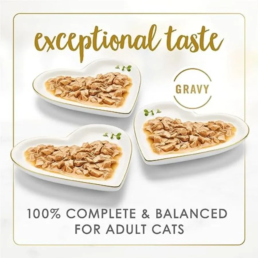 Gravy Lovers Poultry and Beef Grilled Gourmet Wet Cat Food Variety Pack - Pack of 24/3 oz. Cans