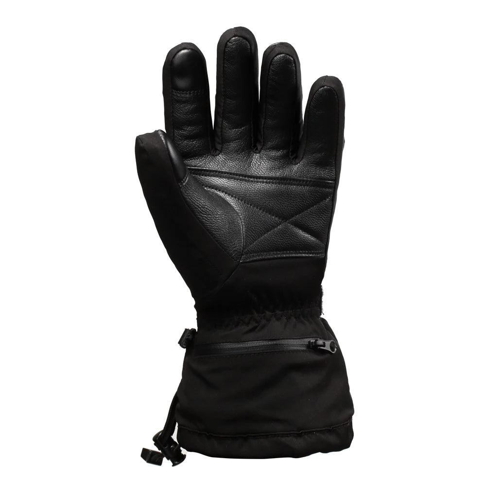 Winter Heated Gloves for Women, Electric Heating Ski Gloves Men Leather Glove for Sports Rechargeable Battery Thermal