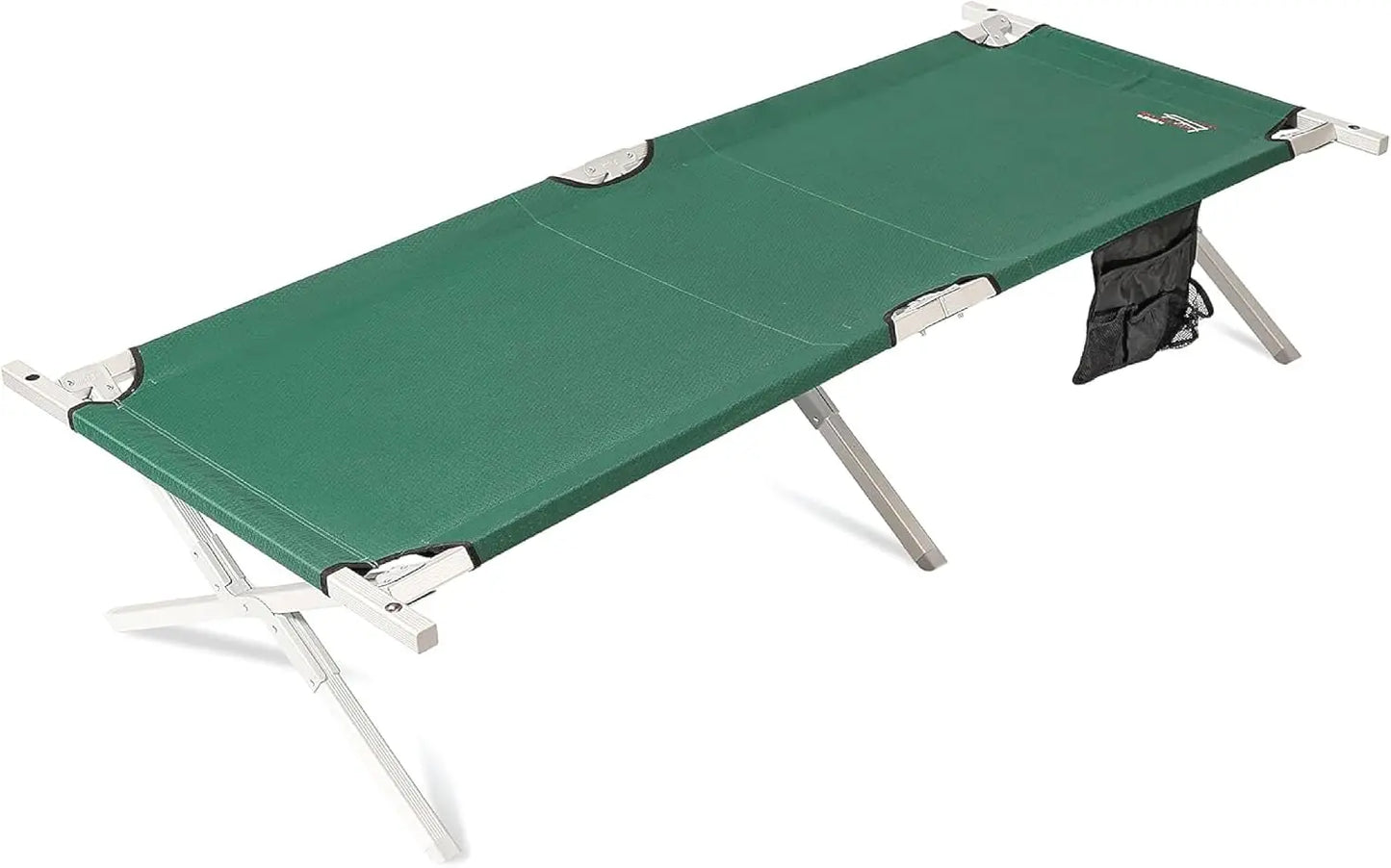 Folding Cot, Heavy Duty Camping Cot with Reinforced Aluminum/Steel Frame, Extra Large, Holds 375 Lbs, Portable Sleeping Cot for Camping, Guests, Emergency