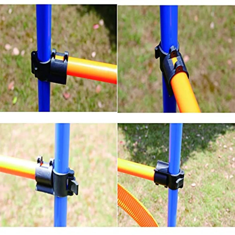 Pet Dogs Outdoor Games Agility Exercise Training Equipment Pet Training Ajustable Height Jumping Ring