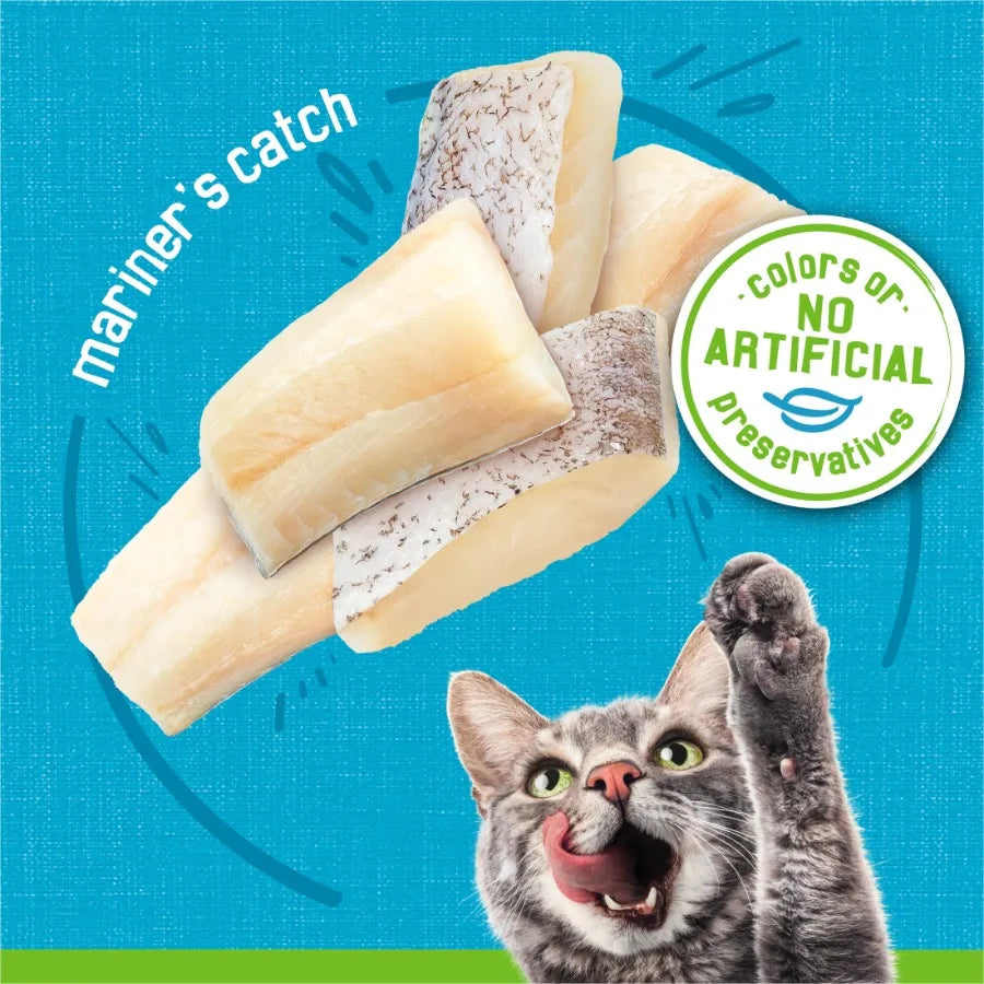 24 Pack Mariner's Catch, Fish Flavor Pate Wet Cat Food, 5.5 oz Can