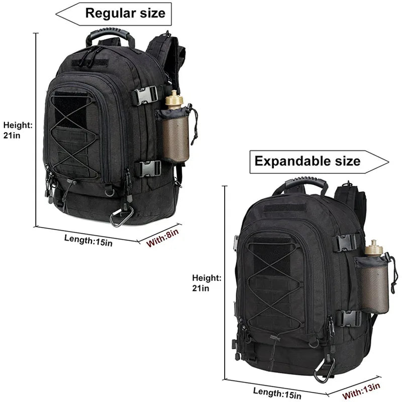 60L Military Tactical Backpack Army Molle Assault Rucksack Outdoor Travel Hiking Rucksacks Camping Hunting Mochila Hombre
