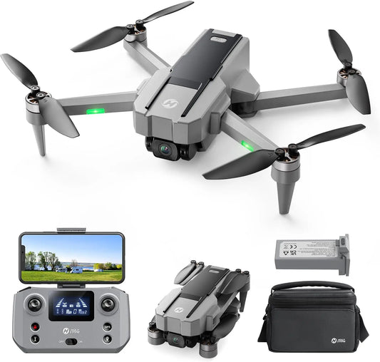 4K Camera Drone Under 250g with FPV, Auto Return, Follow Me, Foldable for Beginners - Brushless Motors & 5GHz Transmission