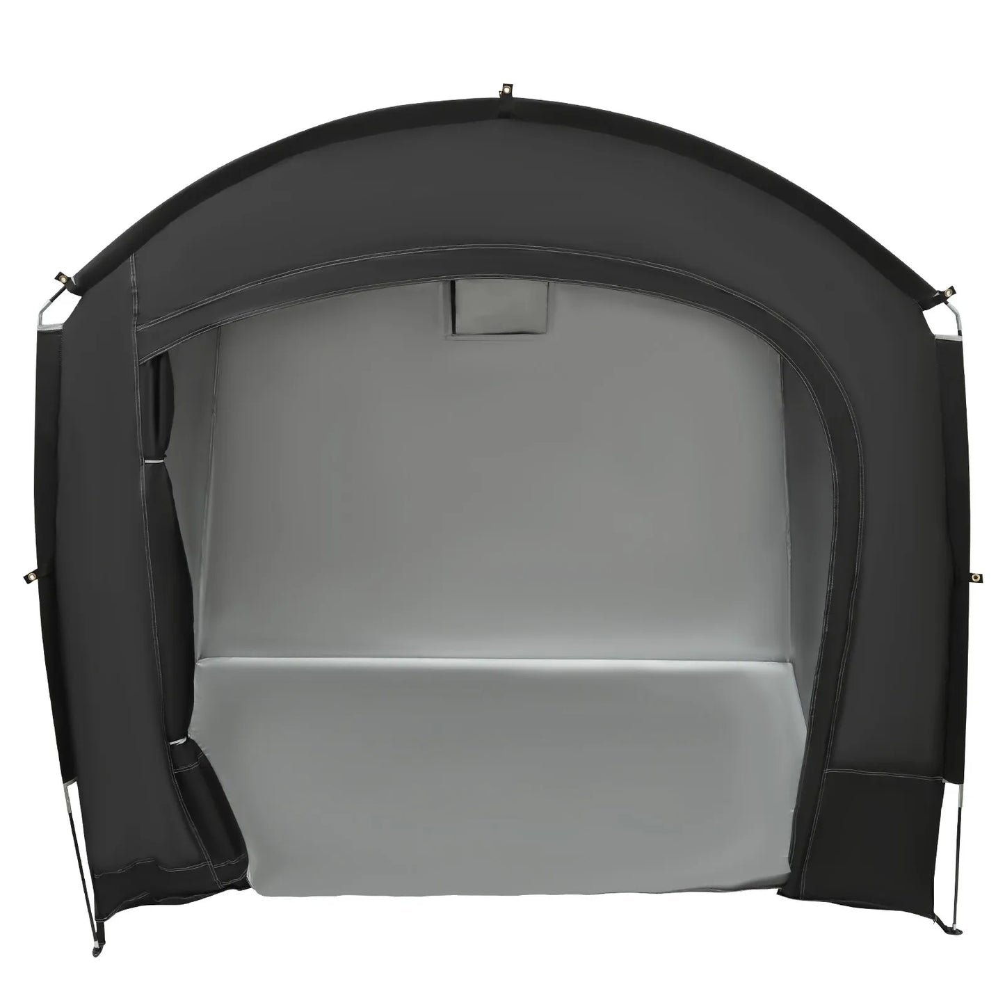 210D Oxford Cloth Bike Storage Tent Waterproof UV Protection Outdoor Bicycle Shelter for 3-4 Bikes Portable Storage Shed