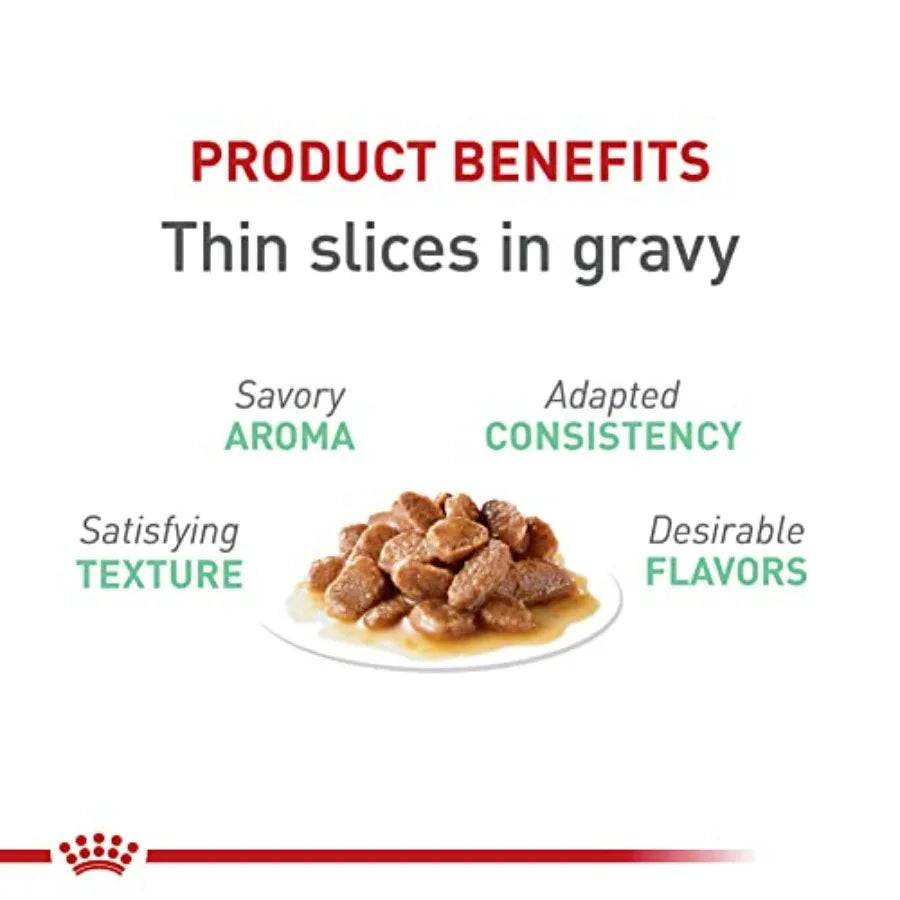 Feline Care Nutrition Digestive Care Adult Thin Slices in Gravy Cat Food, 3 oz Pack of 12