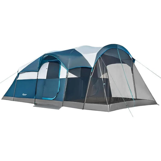 8-Person Waterproof Easy Setup Camping Tent with Porch for Outdoor Adventures