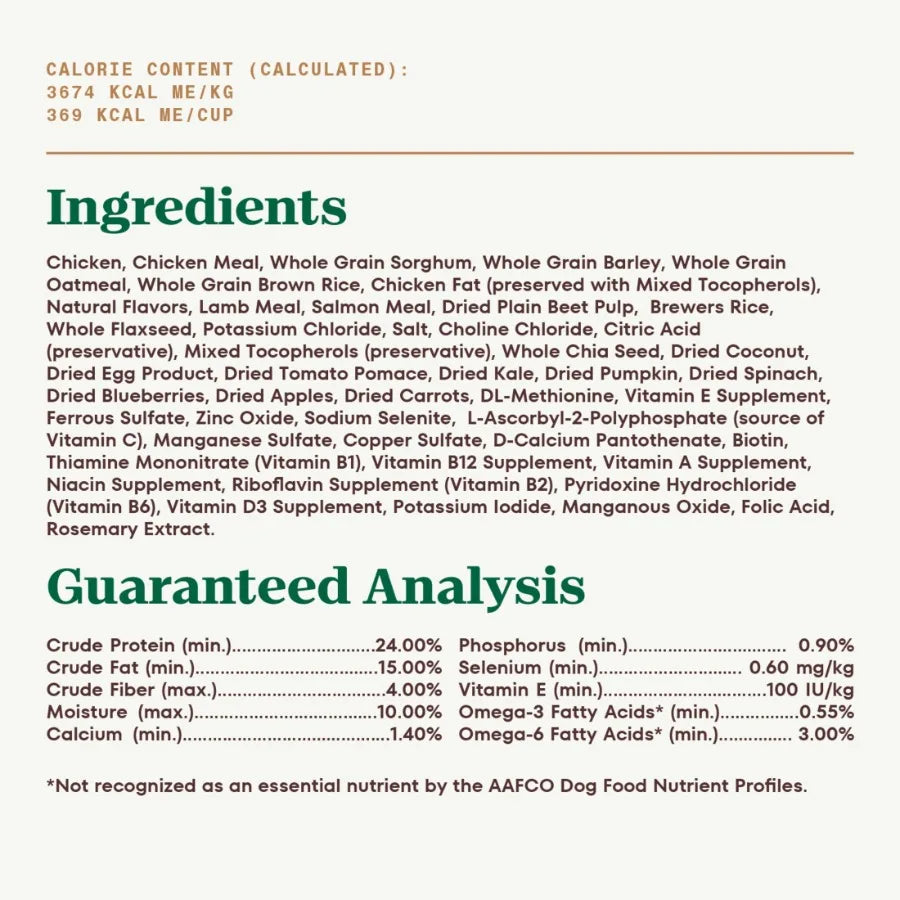 Ultra Adult Dry Dog Food with a Trio of Proteins from Chicken, Lamb and Salmon, 13 lb Bag