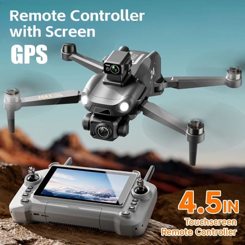 M24 GPS Drone with Gift Delivery 8K Camera 5G FPV Smart Obstacle Avoidance Large Touch Screen Return Home RC Quadcopter Gift Box