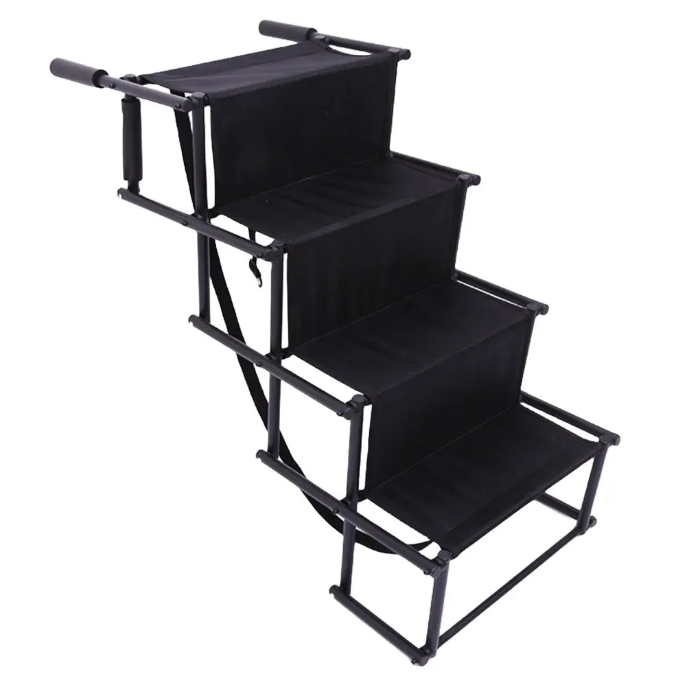 4 Steps Pet Ramp Lightweight Portable Dog Cat Ladder With Nonslip Surface Pet Ladder Dog Car Steps Folding Pet Stairs Ramp