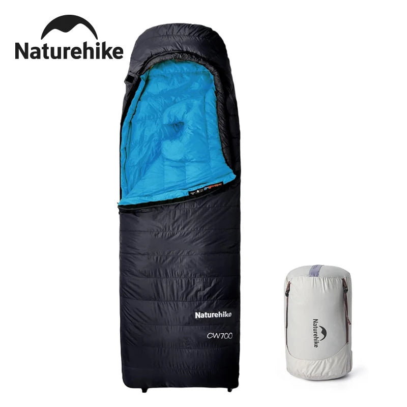 CW700 Sleeping Bag Ultralight Down Sleeping Bag for Adults Outdoor Winter Warm 650FP Duck Down Envelope Sleeping Bag