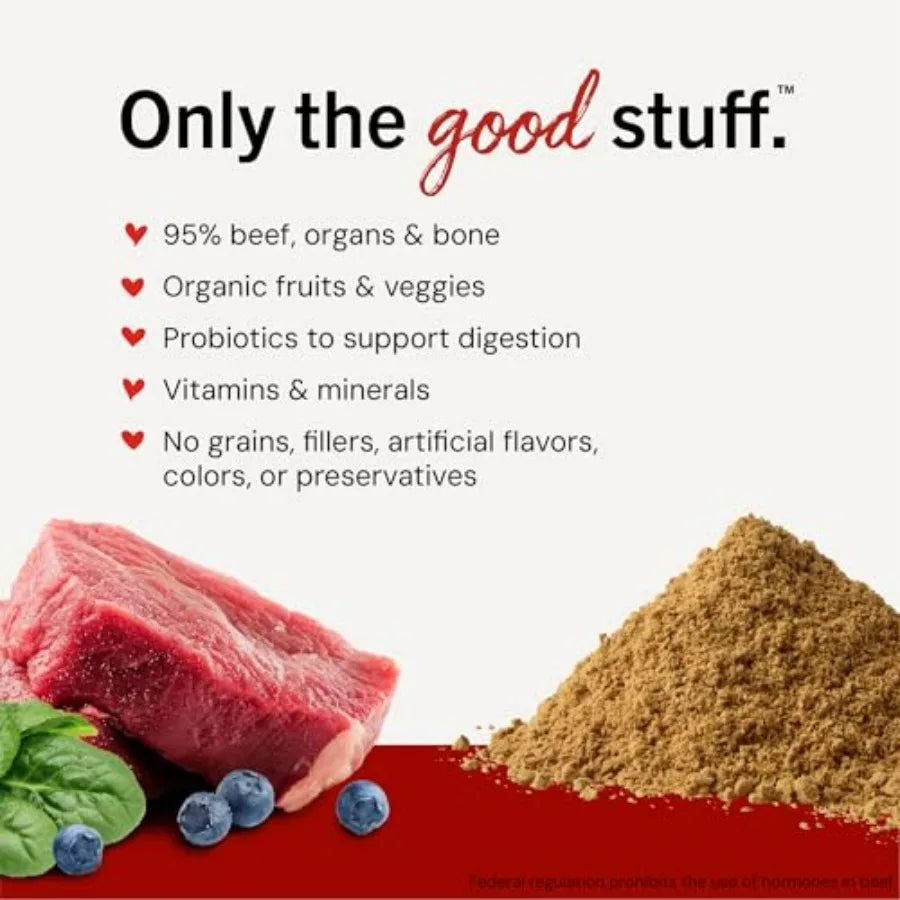 Freeze-Dried Raw Marie's Magical Dinner Dust - - Premium Dog Food Topper with Organic Fruits and Vegetables - Perfect for Picky Dogs