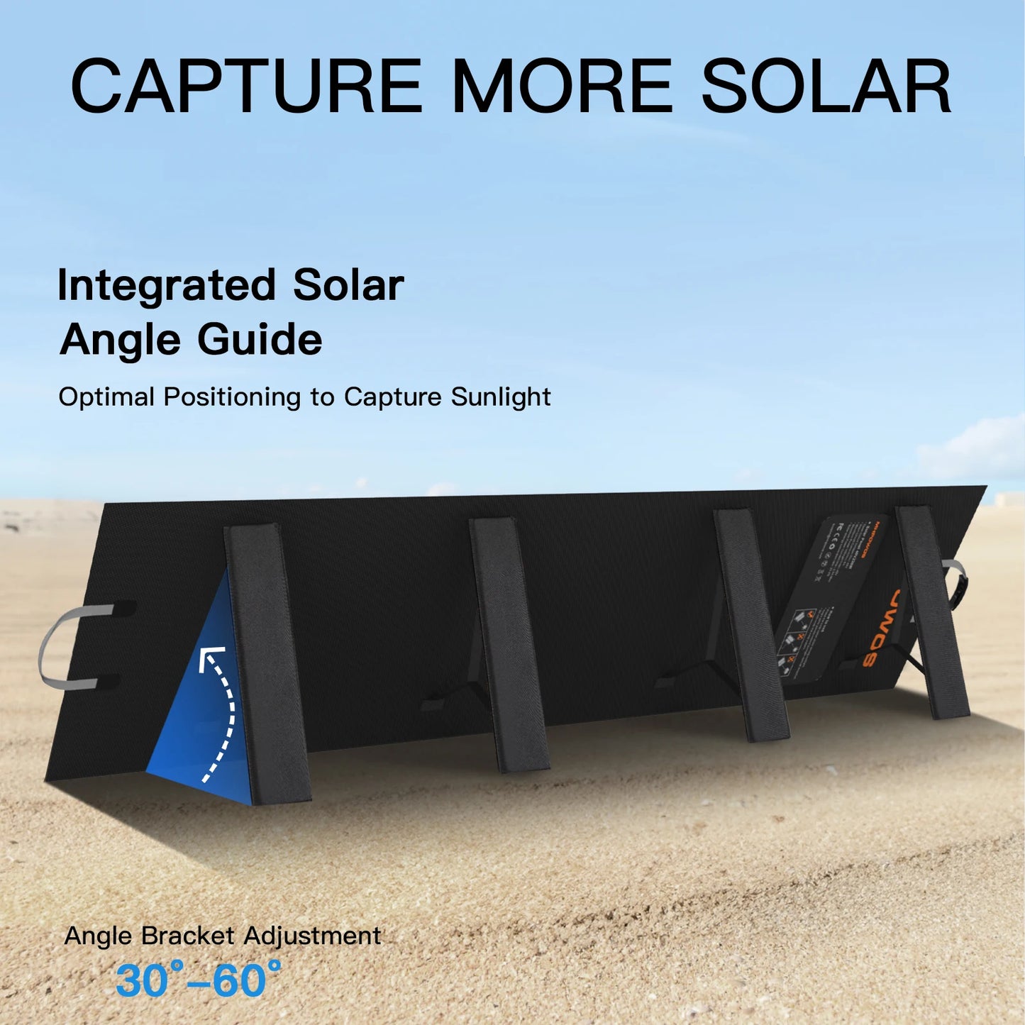220W 40V Portable Solar Panel Kit 23.5% High Efficiency Folding Solar Charger with MC-4 Output for Power Station Camping