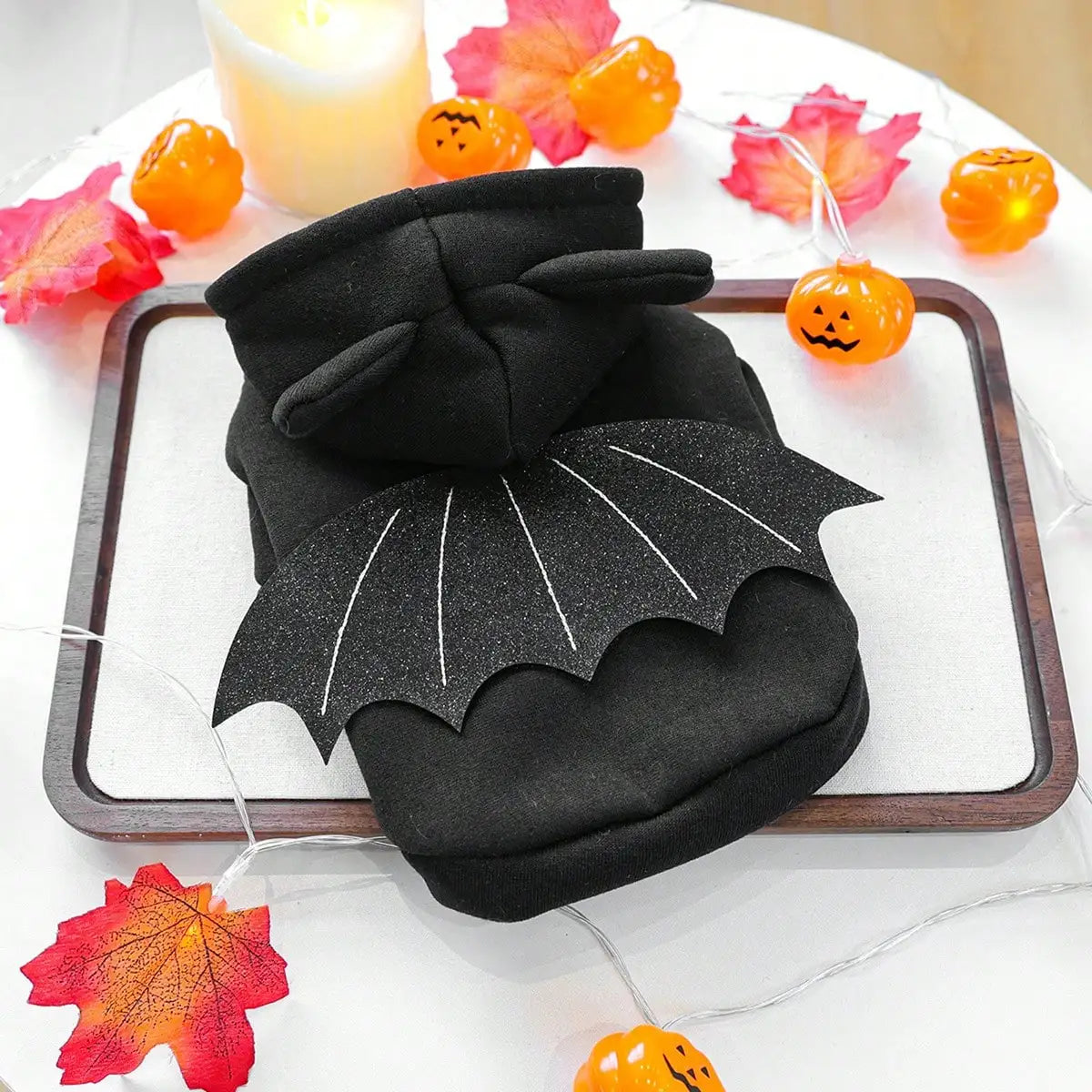 Dog Halloween Costume Funny 3D Bat Wings Dog, Cat Hoodie Holiday Apparel For Festival Party Events