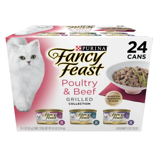 Grilled Kitten Food, Wet Cat Food, Poultry and Beef, 3 oz Cans