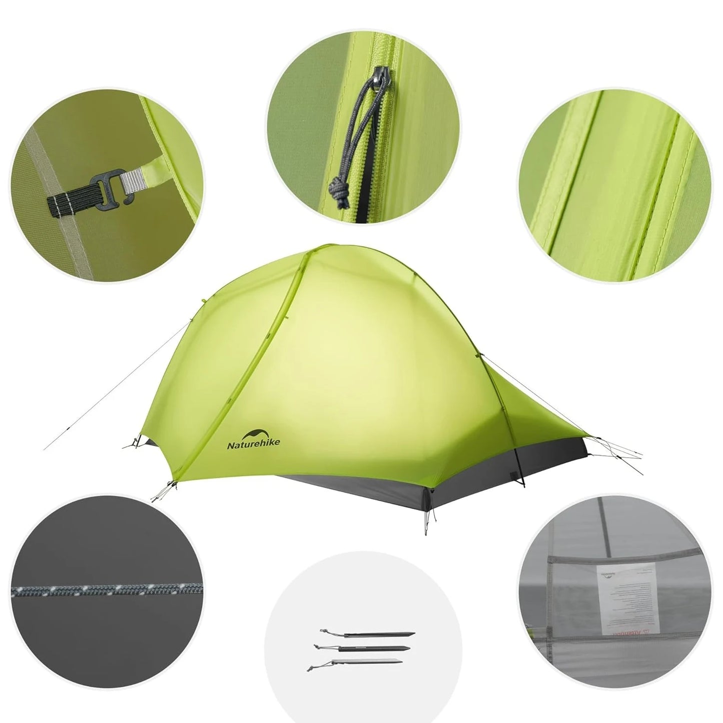 Star Trail EXT Hiking Tent Outdoor Camping Ultralight Rainstorm Protection Wild Tent 1-2 Person 0D Nylon Backpacking Tent