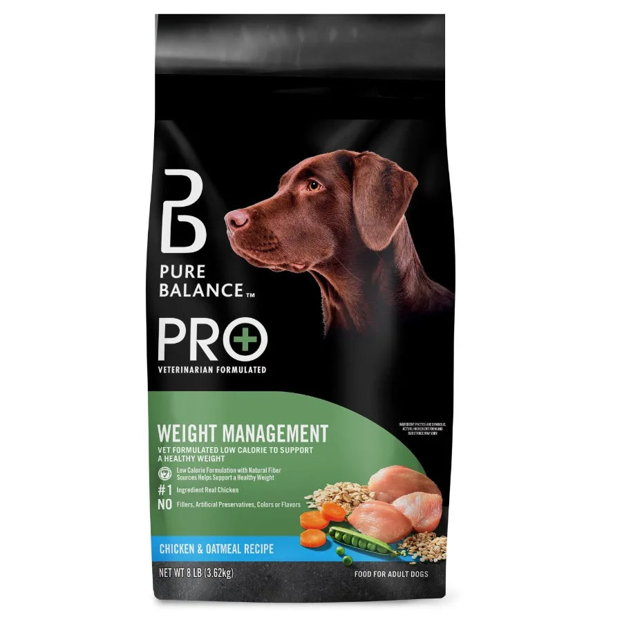 Pro+ Weight Management Chicken and Oatmeal Recipe Dry Dog Food, 8 lbs