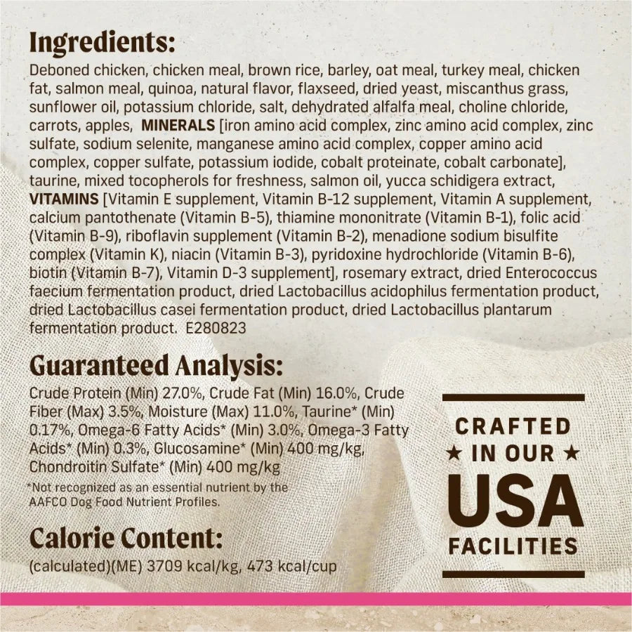 Healthy Grains Premium Dry Dog Food For Small Dogs, Wholesome and Natural Kibble, Small Breed Recipe - 4.0 lb. Bag