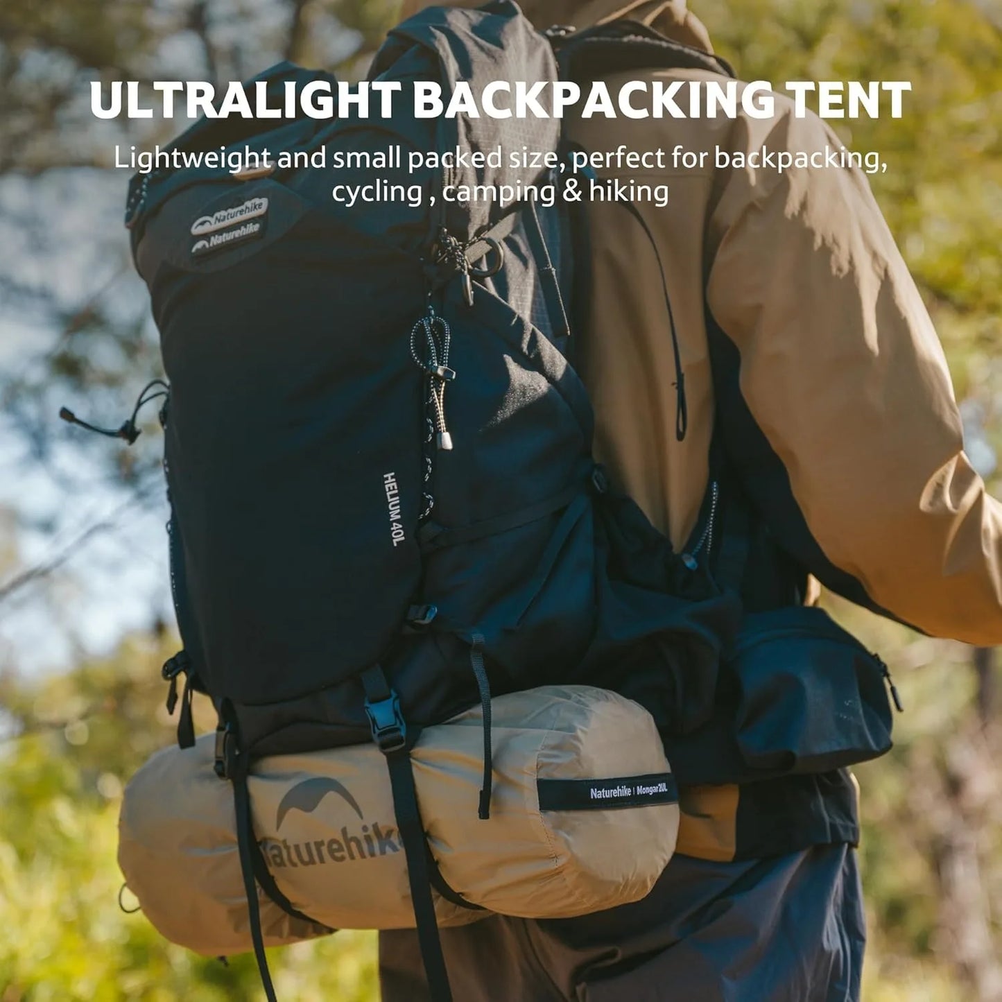 1 Person Tent Ultralight Camping Tent Outdoor Travel Double Layer Waterproof Tent 3 Season Hiking Tent