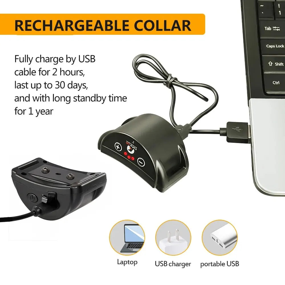Dog Bark Collar, Rechargeable Anti-Bark Collar For Dog Stop Barking, Dog Vibration Training Collar For Small, Medium Dogs