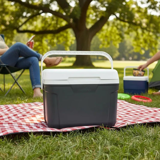30 qt 42-Can Hard-Sided Cooler, Gray
