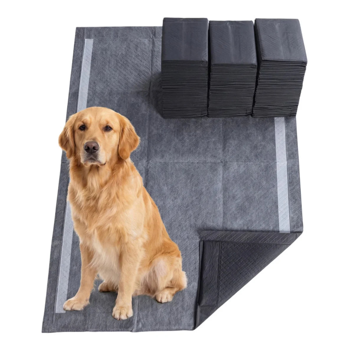 150 Pcs Extra Large Pet Pads with 6-Layer Activated Carbon, Leakproof & Odor Control for Dog Potty