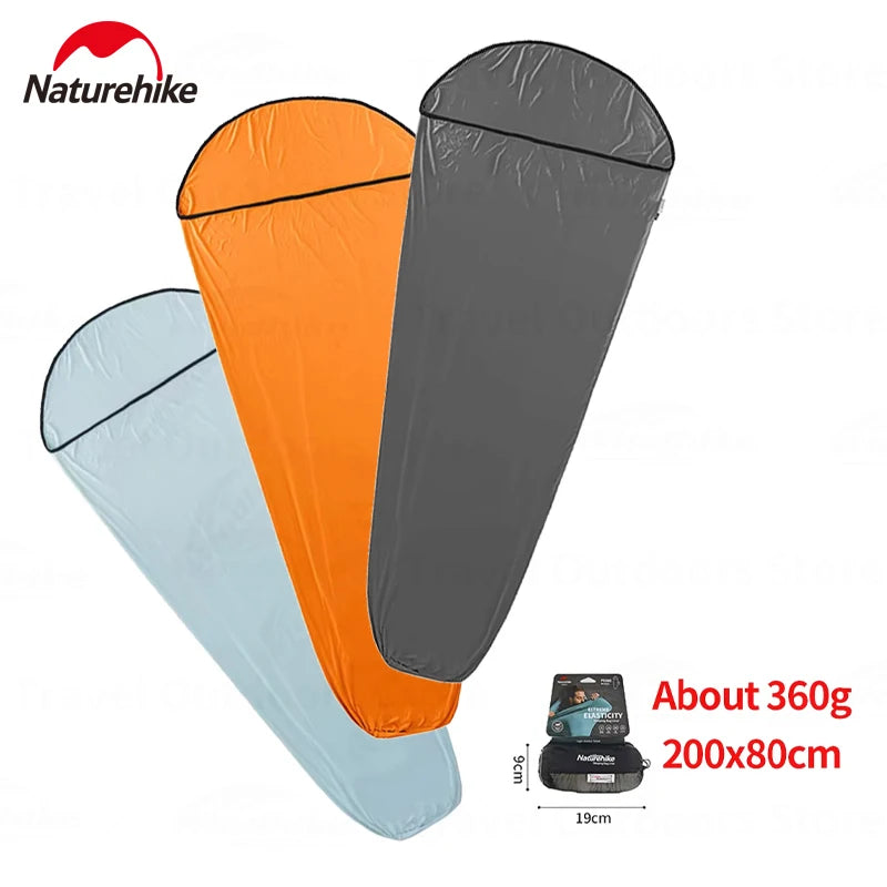 Outdoor Camping Sleeping Bag Liner High Elasticity Portable Ultralight Travel Sheet Mummy Portable Sleeping Bag Liner