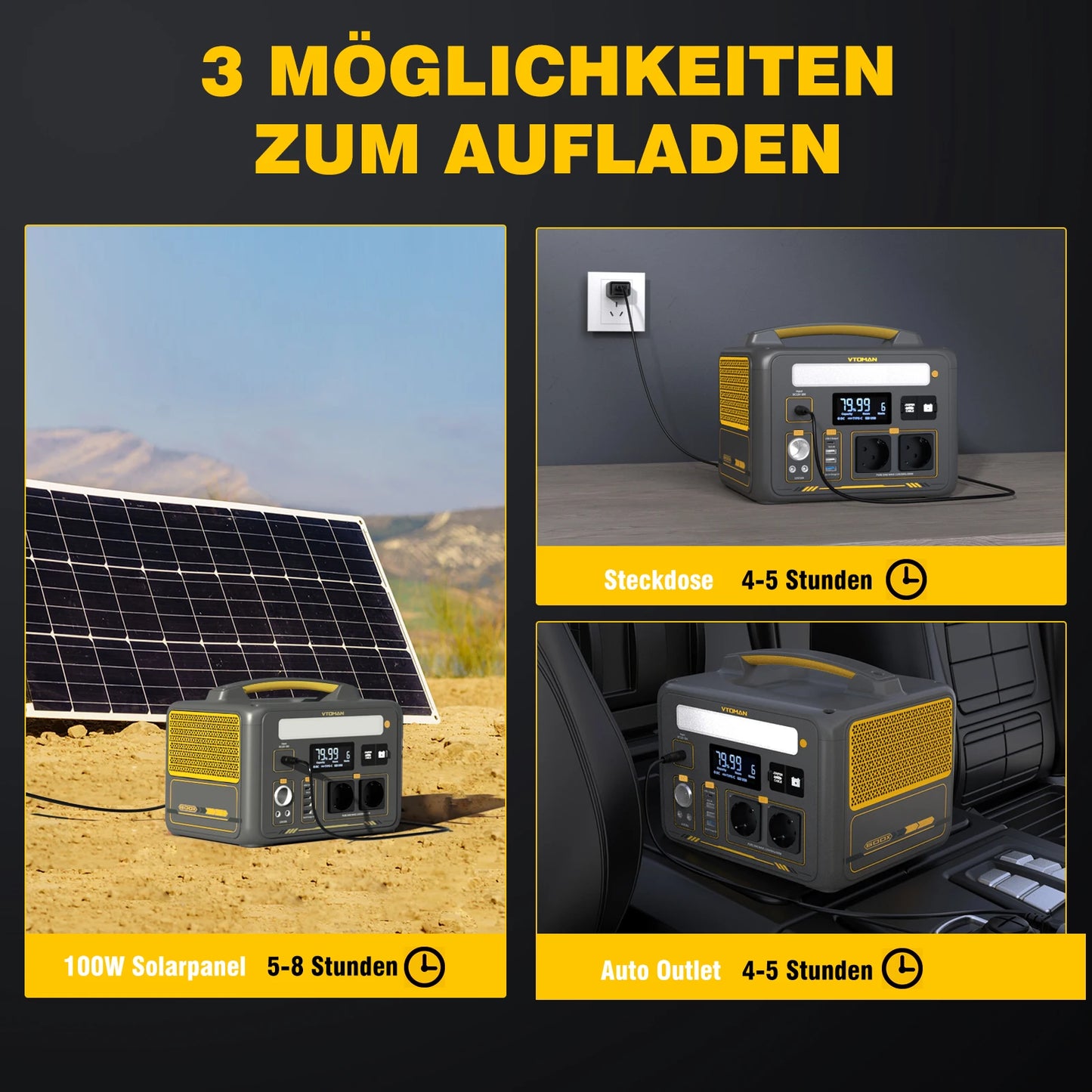JUMP 600X Portable Power Station 299Wh Solar Generator LiFePO4 1200W Peak Power Powerstation Emergency Backup