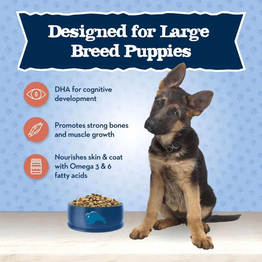 Large Breed Puppy Dry Dog Food, Chicken and Brown Rice, 24-lb. Bag