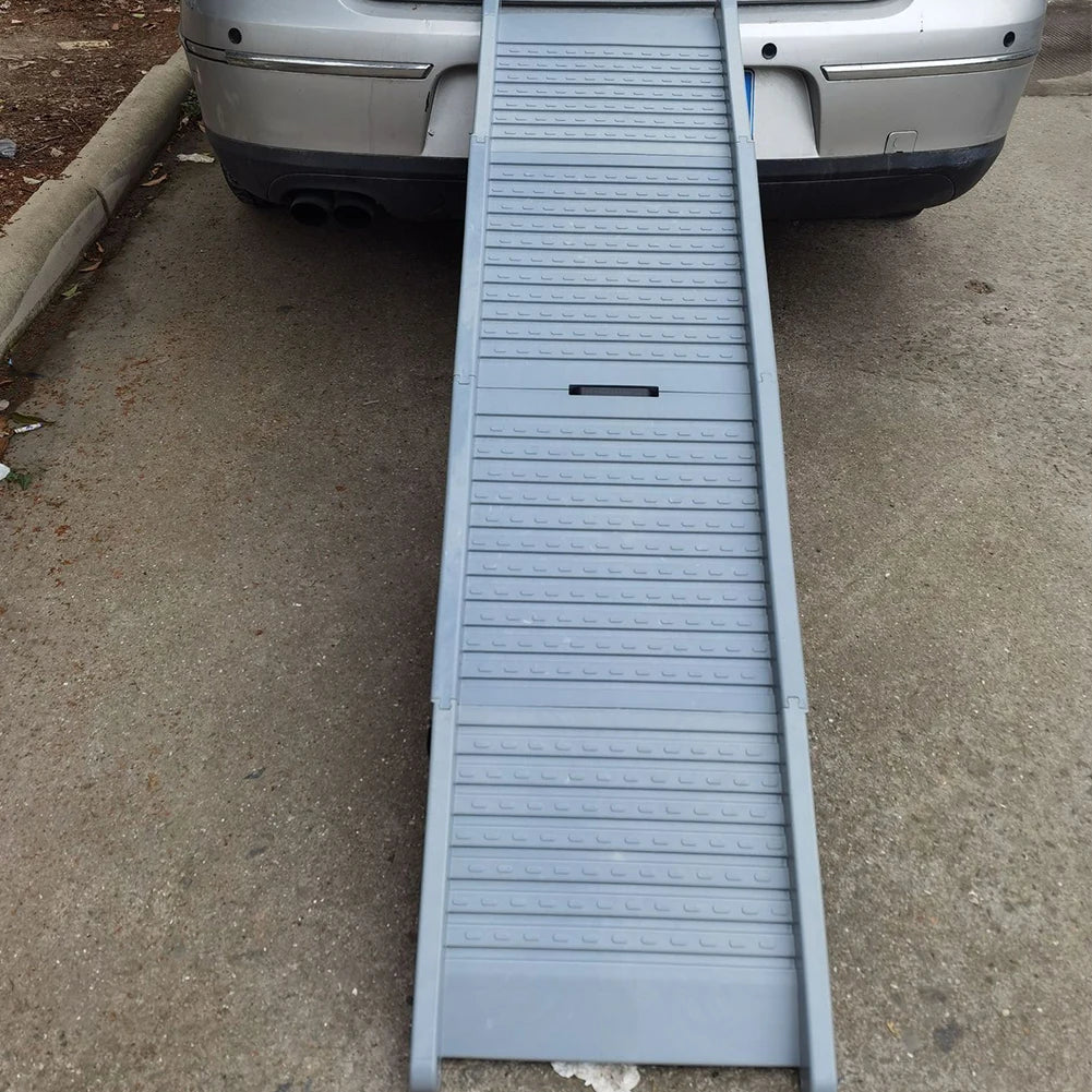 Folding Dog SUV & Truck Ramp 59" x 15.8" Foldable Car Ramp for Dogs Non-Slip Rug Surface for Medium & Large Dogs Get Into A Car