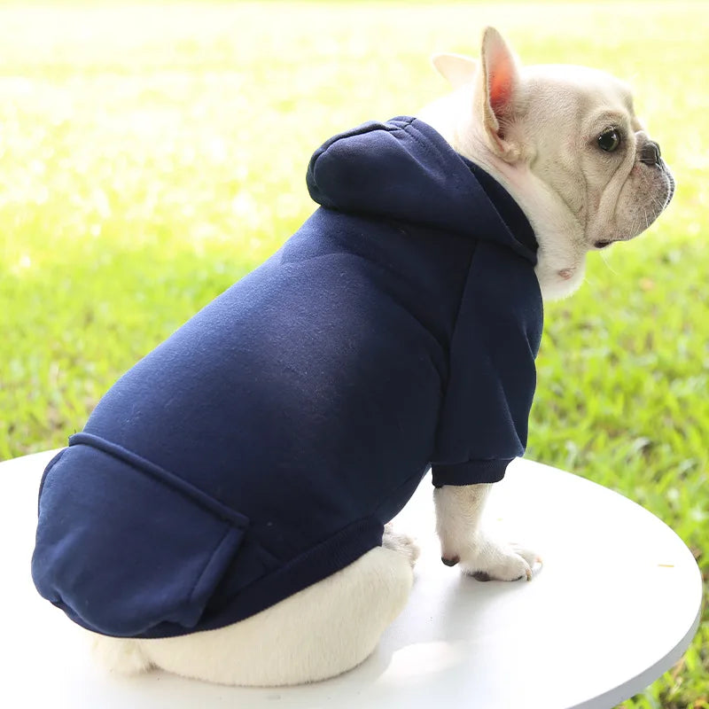 Dog Winter Hooded Sweatshirt for Small, Medium Puppy Pet Coat Cat Jacket Clothes Chihuahuas French Bulldog Costume