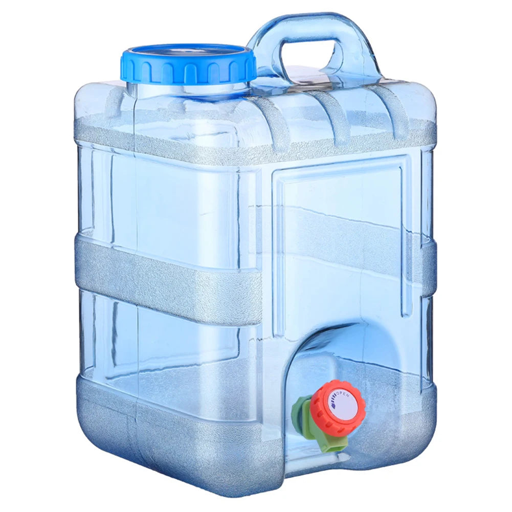 Portable Water Container with Spigot Large Capacity Water Storage Carrier Water Storage Container for Hiking Self-Driving Tour