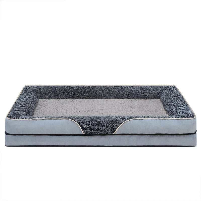 An Oversized Dog Bed Removable Washable for All Seasons, Pet Bed Sofa, Comfortable and Soft Cat Sofa Bed With Raised Edges