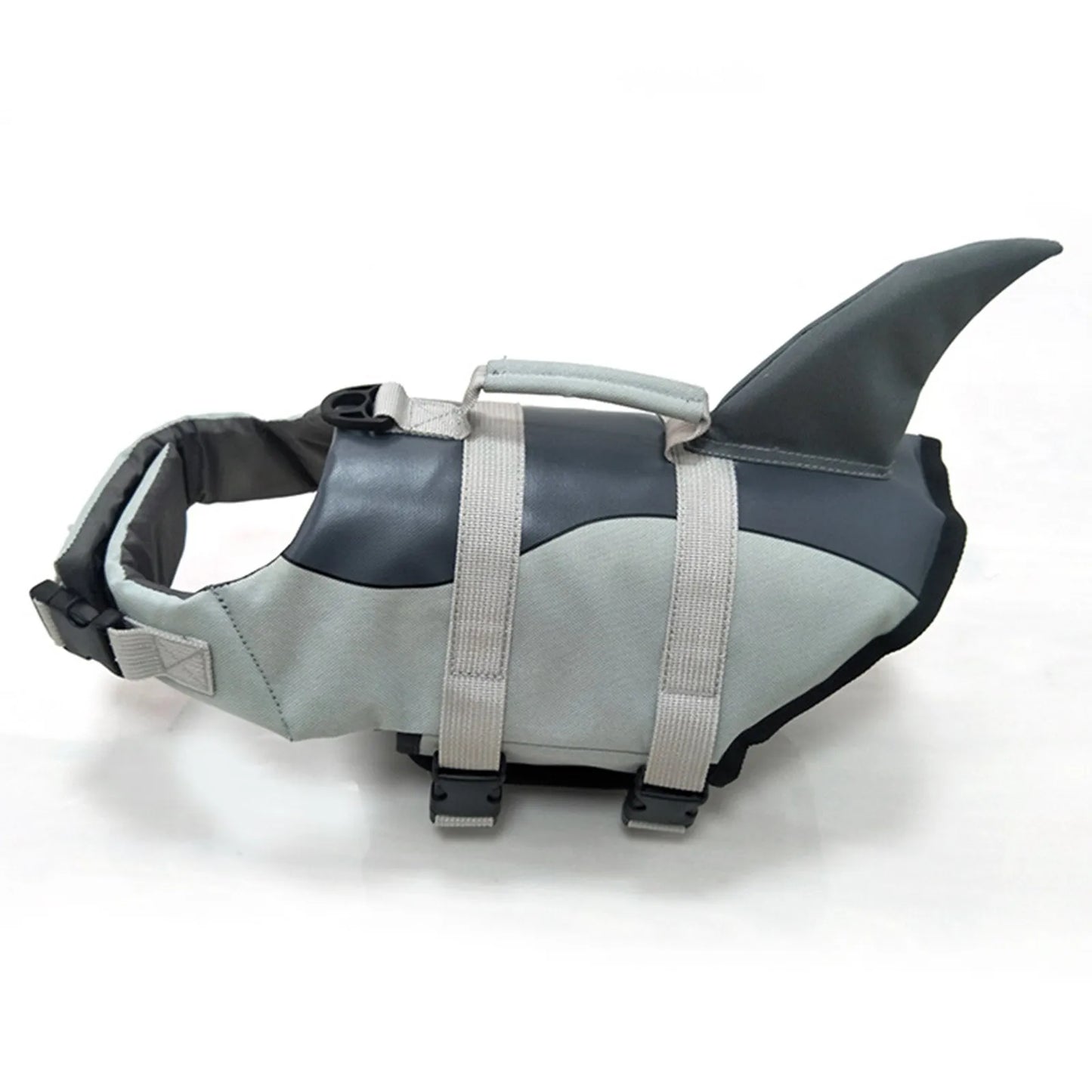 Shark Dog Life Jacket Dog Swimsuit Enhanced Buoyancy Small Dogs Swimming Clothes Safety Vest with Handle for Dogs Surfing