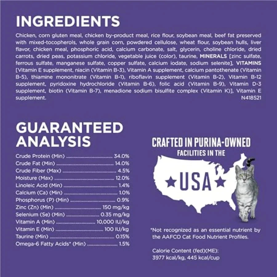 Natural Cat Food for Hairball Control, +PLUS Hairball Formula - 7 lb. Bag