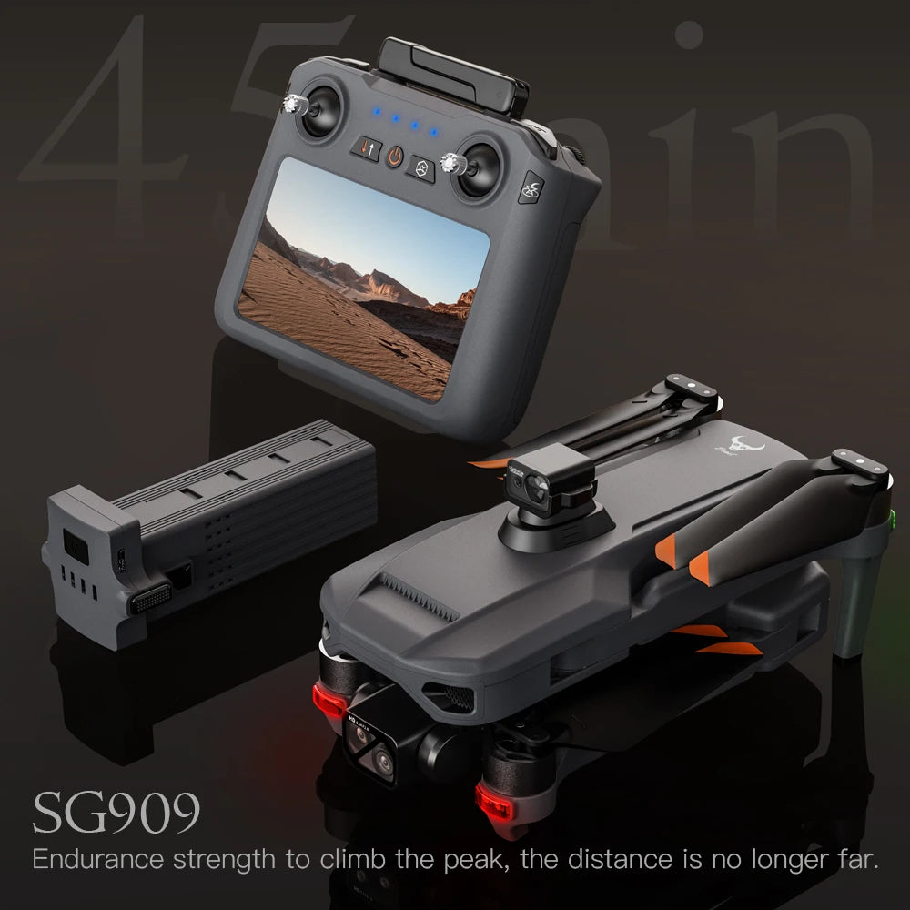 SG909 6KM GPS Drone 4K Professional 3-Axis Gimbal 360 Laser Obstacle Avoidance 4K Camera RC Drone FPV Brushless Quadcopter