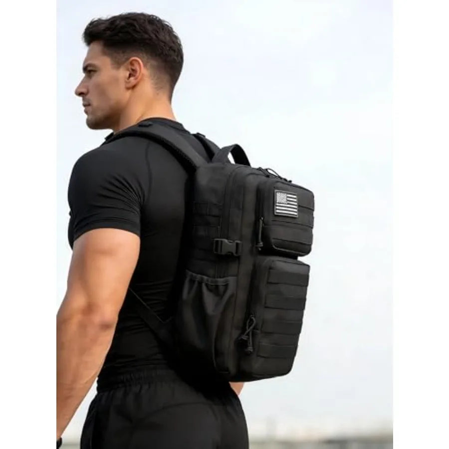 Military Tactical Backpack for Men Waterproof Daypack 3 Day Assault Pack Molle Bag with Water Bottle Holder