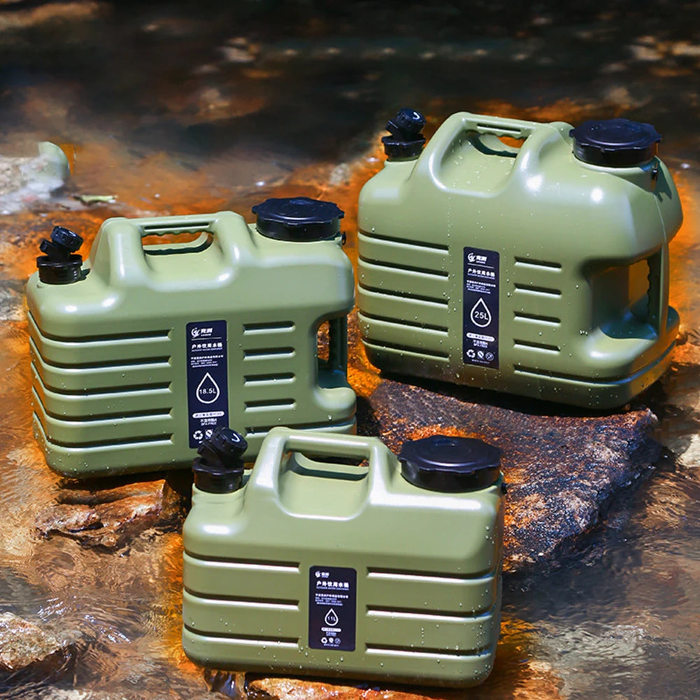 5-12L Water Bucket Large Capacity Portable Camping Water Container with Faucet No Leakage Water Tank for Outdoor Travel Driving