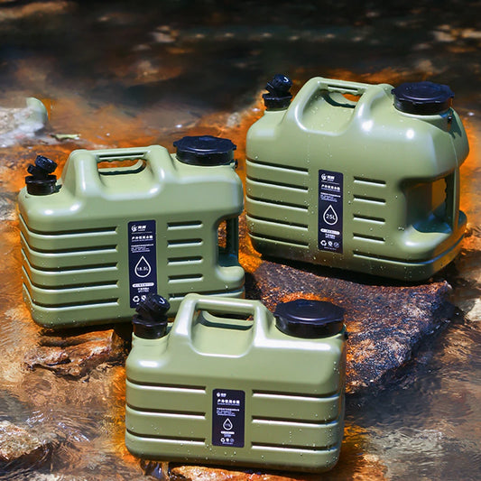 5-12L Water Bucket Large Capacity Portable Camping Water Container with Faucet No Leakage Water Tank for Outdoor Travel Driving