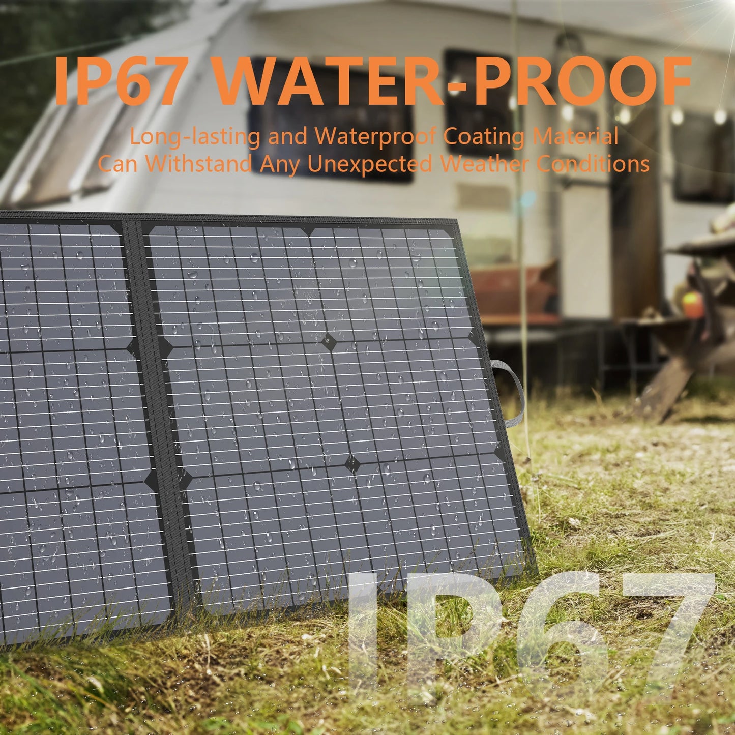 220W 40V Portable Solar Panel Kit 23.5% High Efficiency Folding Solar Charger with MC-4 Output for Power Station Camping