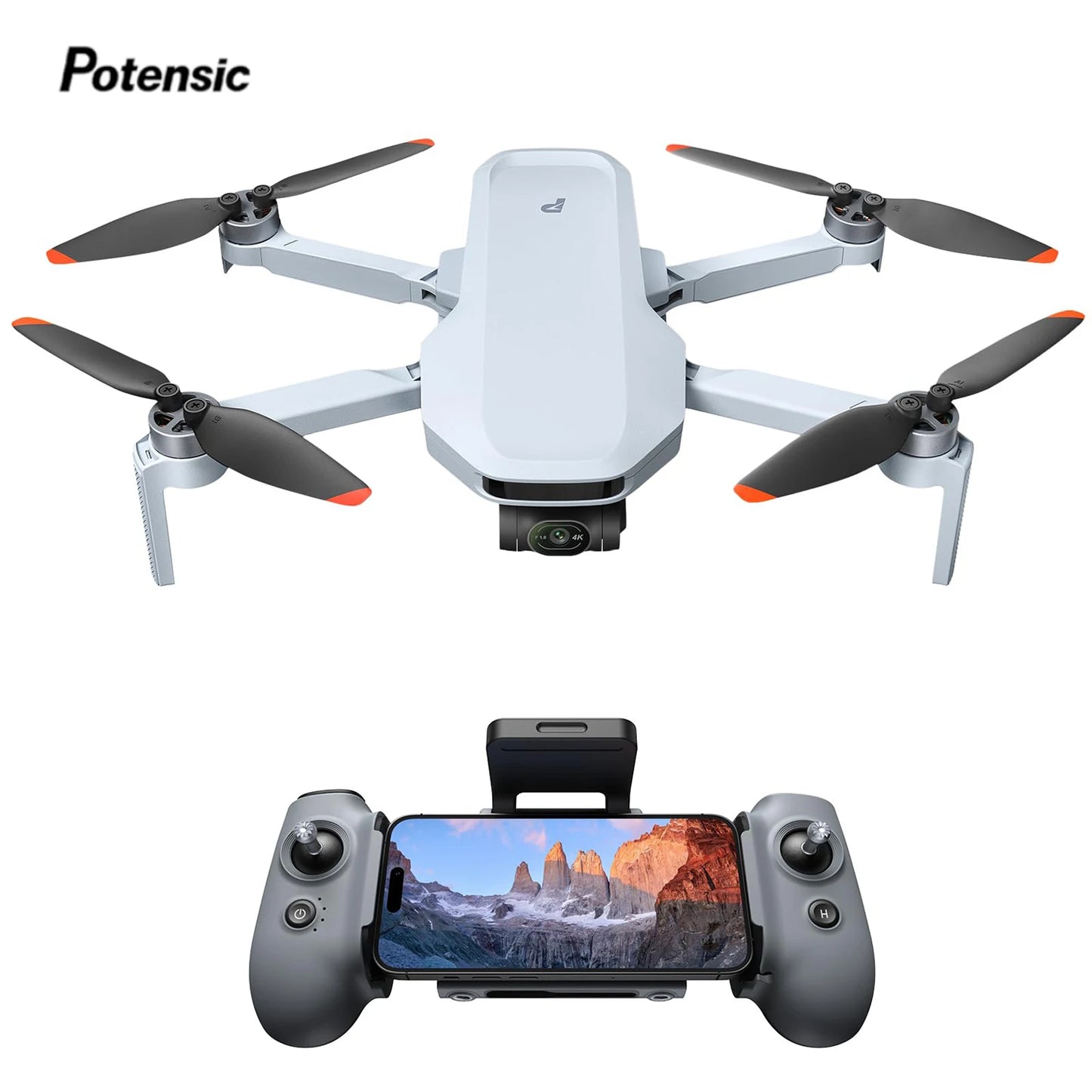 ATOM 2 Camera Drone, 4K HDR Video, 8K Photo, 3-Axis Gimbal, Under 249g, Vertical Shooting,10-KM, AI Night Shot, AI Track
