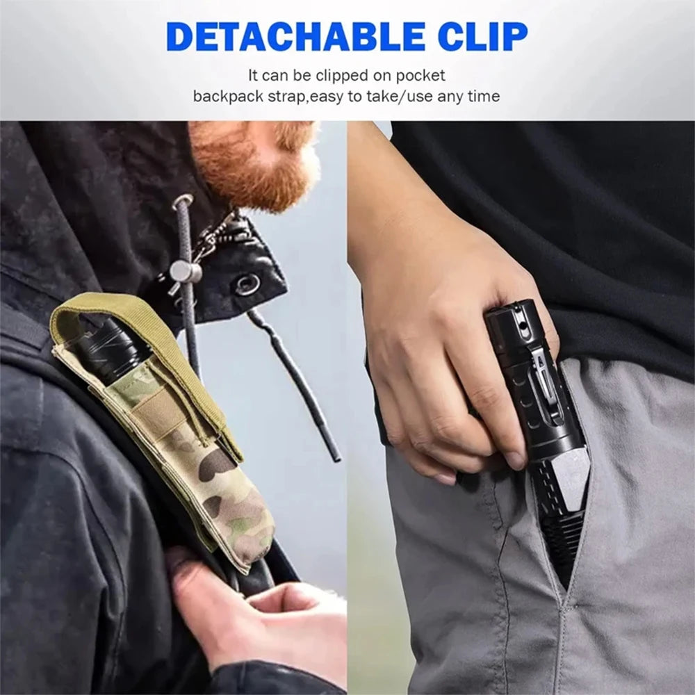 Ultra-Bright LED Flashlight Rechargeable Handheld Torch Strong Light Long Range Tactical Emergency Lamp Outdoor Camping Lantern