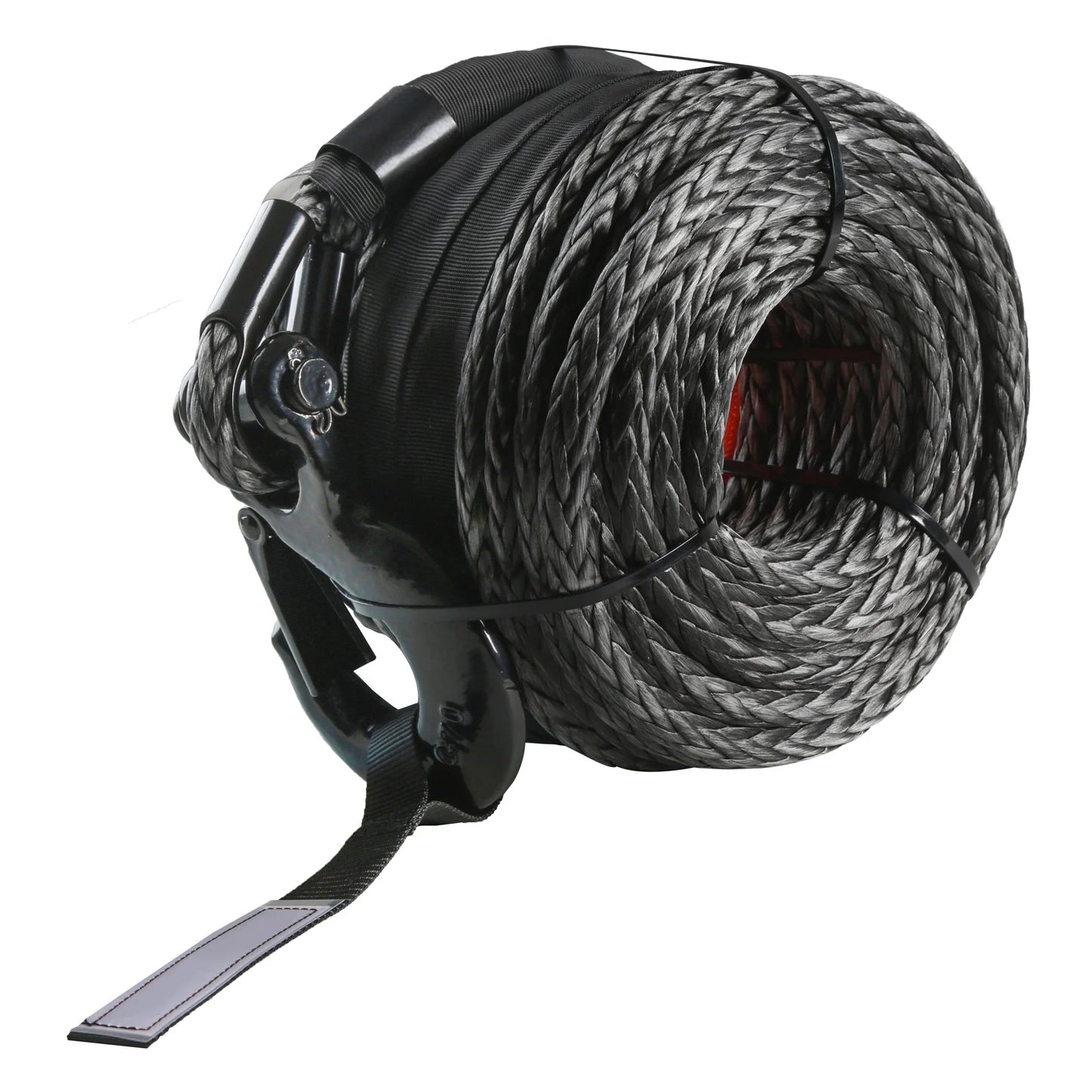 26500/32000Lbs Synthetic Winch Rope Truck Boat Replacement Line Cable Rope with Forged Hook ATV Car Outdoor Accessories