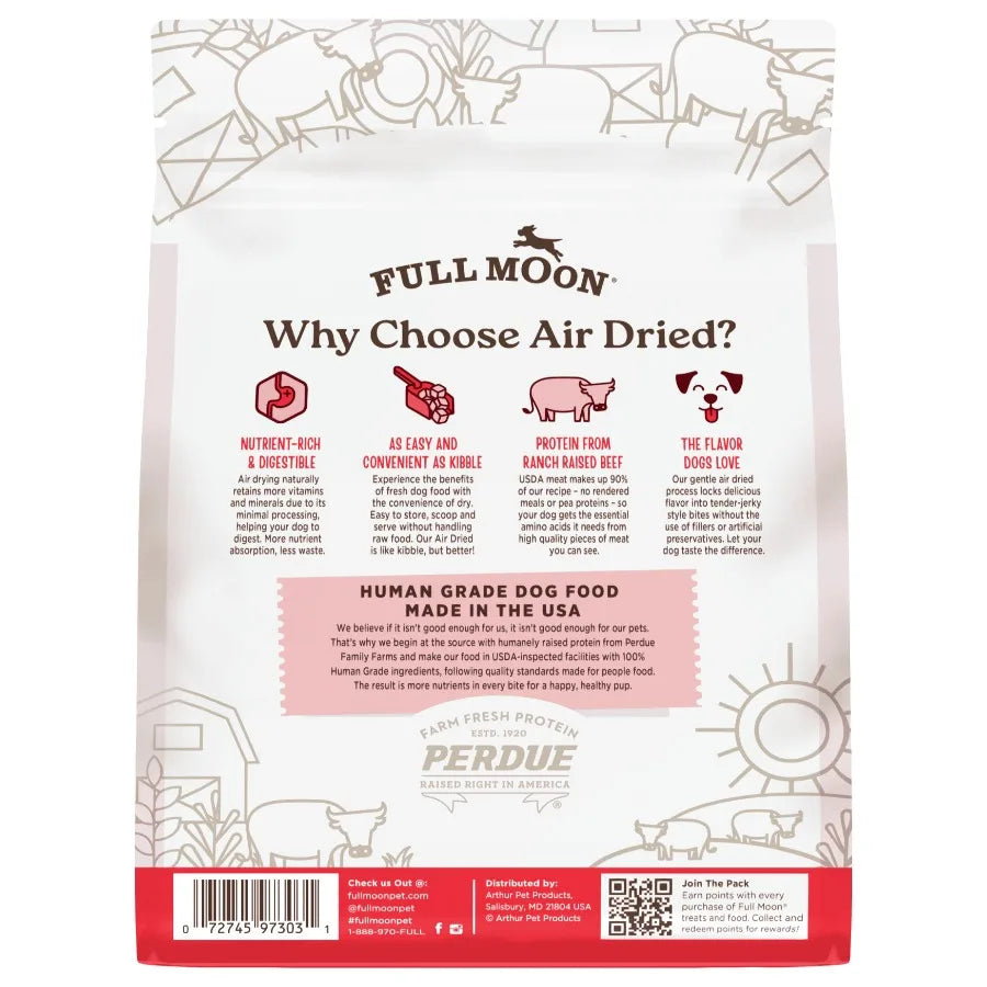 Air Dried Beef Dog Food Premium Feed, 16 Ounces