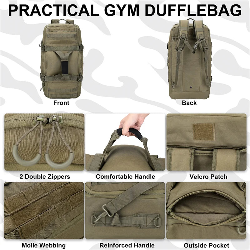 30L 45L 80L Outdoor Mountaineering Bag Molle Tactical Backpack Large Duffel Bag Hiking Camping Travel Bags