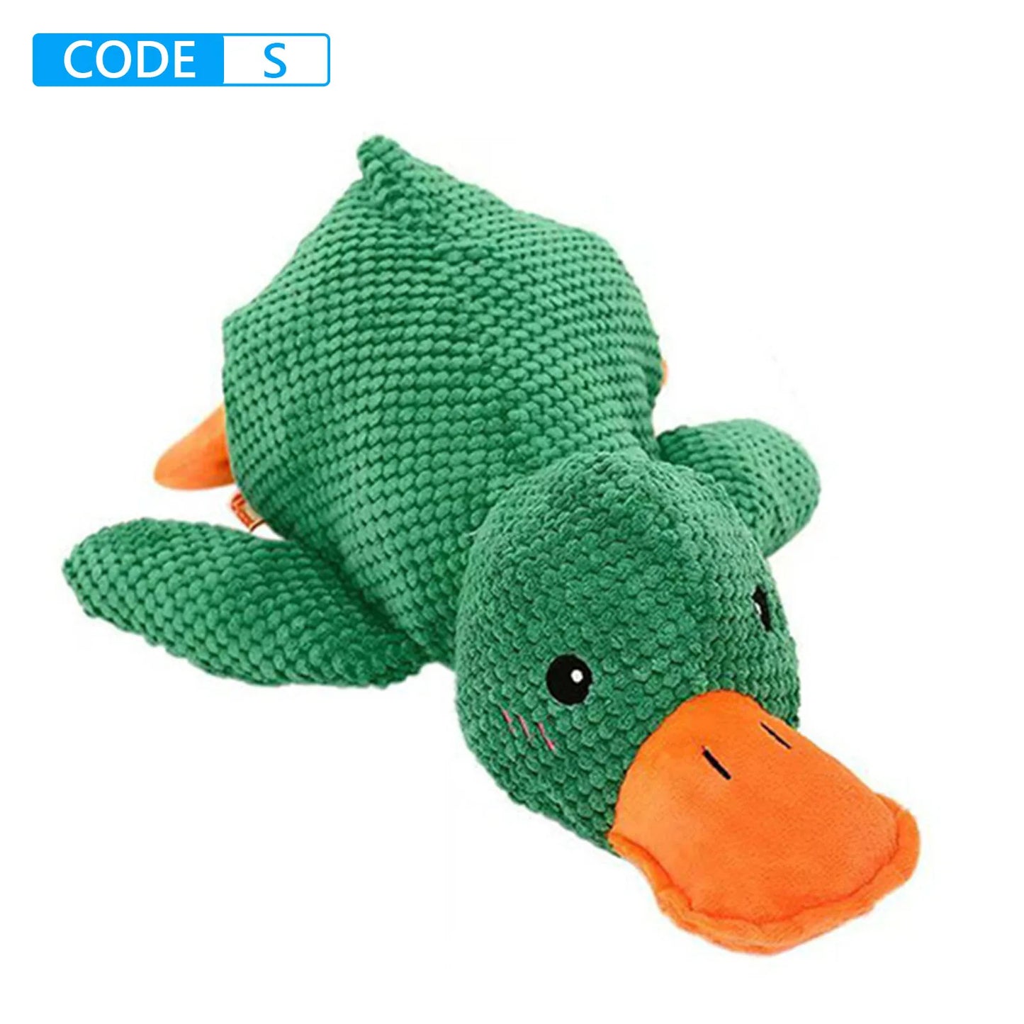 Interactive Squeaky Dog Chew Toy Dog Plush Toys To Keep Them Busy with Soft Fabric Yet Tough Quack Duck for Indoor Pups Teething