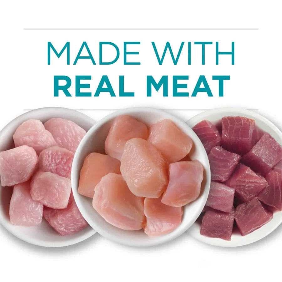 2 pack Natural, High Protein Wet Cat Food Variety Pack, Turkey, Chicken and Tuna Recipes, 3 oz.